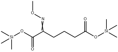 2-(Methoxyimino)hexanedioic acid bis(trimethylsilyl) ester Struktur