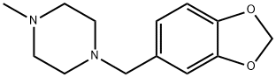 1-Methyl-4-(3,4-methylenedioxybenzyl)piperazine Struktur