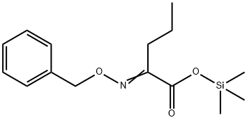 2-[(Phenylmethoxy)imino]pentanoic acid trimethylsilyl ester Struktur