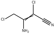 2-Butenenitrile,  3-amino-2,4-dichloro- Struktur