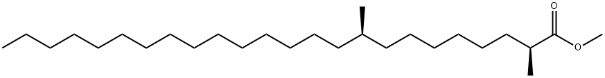 (2S,9R)-2,9-Dimethyltetracosanoic acid methyl ester Struktur