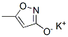 Potassium 5-methylisoxazole-3-olate Struktur