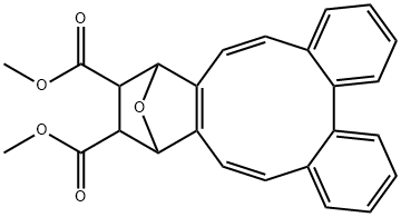 11,12,13,14-Tetrahydro-11,14-epoxytribenzo[a,c,g]cyclodecene-12,13-dicarboxylic acid dimethyl ester Struktur