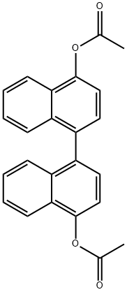 4,4'-Diacetoxy-1,1'-binaphthalene Struktur