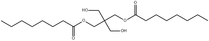 2,2-bis(hydroxymethyl)-1,3-propanediyl dioctanoate Struktur