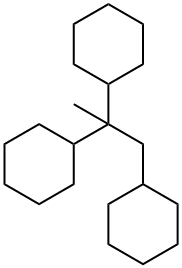 1,1',1''-(1-Propanyl-2-ylidene)triscyclohexane Struktur