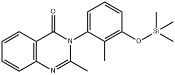 4(3H)-Quinazolinone, 2-methyl-3-[2-methyl-3-[(trimethylsilyl)oxy]pheny l]- Struktur