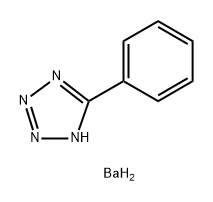 5-phenyl-1H-tetrazole, barium salt Struktur