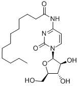 1-β-D-Arabinofuranosyl-4-lauroylaminopyrimidin-2(1H)-one Struktur