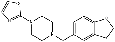 1-[(2,3-dihydro-5-benzofuranyl)methyl]-4-thiazol-2-ylpiperazine Struktur