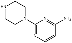 4-Pyrimidinamine,2-(1-piperazinyl)-(9CI) Struktur