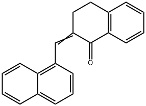 3,4-Dihydro-2-(1-naphthalenylmethylene)-1(2H)-naphthalenone Struktur