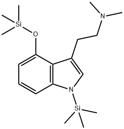 N,N-Dimethyl-1-(trimethylsilyl)-4-[(trimethylsilyl)oxy]-1H-indole-3-ethanamine Struktur