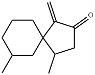 Spiro[4.5]decan-2-one, 4,7-dimethyl-1-methylene- (9CI) Struktur