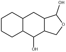 Naphtho[2,3-c]furan-1,4-diol, dodecahydro- (9CI) Struktur