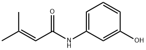 N-(3-Hydroxyphenyl)-3-methyl-2-butenamide Struktur