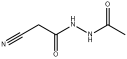 cyanoacetic 2-acetylhydrazide Struktur