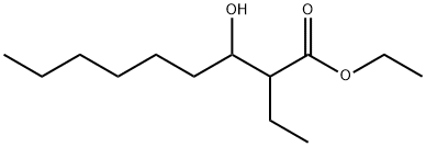 2-Ethyl-3-hydroxynonanoic acid ethyl ester Struktur