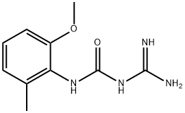 N-(Aminoiminomethyl)-N'-(2-methoxy-6-methylphenyl)urea Struktur