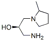 1-Pyrrolidineethanol,alpha-(aminomethyl)-2-methyl-,(alphaR)-(9CI) Struktur