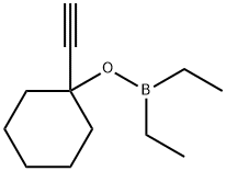 Diethyl(1-ethynylcyclohexyloxy)borane Struktur