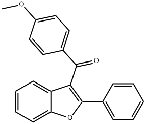 (4-METHOXYPHENYL)(2-PHENYL-3-BENZOFURANYL)METHANONE Struktur