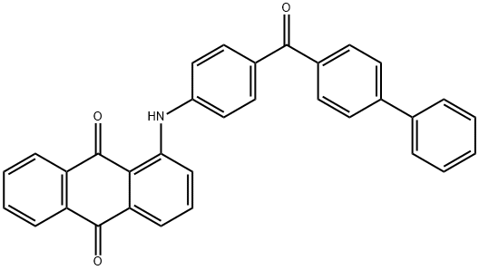 1-[[4-([1,1'-biphenyl]-4-ylcarbonyl)phenyl]amino]anthraquinone Struktur