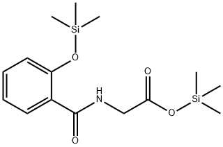 N-[2-[(Trimethylsilyl)oxy]benzoyl]glycine trimethylsilyl ester Struktur