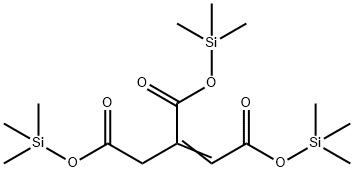 1-Propene-1,2,3-tricarboxylic acid tris(trimethylsilyl) ester Struktur