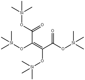 2-Butenedioic acid, 2,3-bis[(trimethylsilyl)oxy]-, bis(trimethylsilyl)  ester, (Z)- Struktur