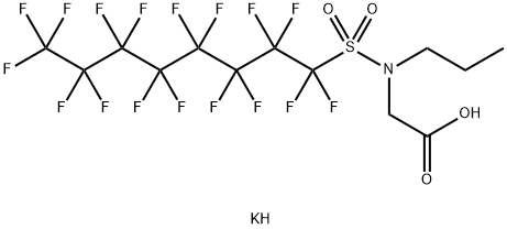 N-[(1,1,2,2,3,3,4,4,5,5,6,6,7,7,8,8,8-HEPTADECAFLUOROOCTYL)SULFONYL]-N-PROPYLGLYCINE POTASSIUM SALT price.