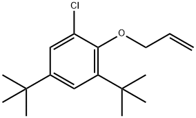 1-Chloro-3,5-bis(1,1-dimethylethyl)-2-(2-propenyloxy)benzene Struktur