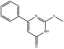 2-methylsulfanyl-6-phenyl-1H-pyrimidin-4-one Struktur