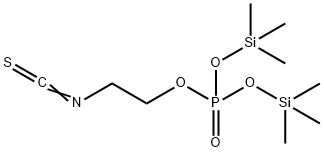 Phosphoric acid 2-isothiocyanatoethylbis(trimethylsilyl) ester Struktur