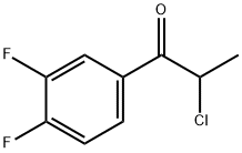 1-Propanone, 2-chloro-1-(3,4-difluorophenyl)- (9CI) Struktur