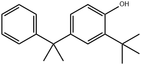 2-(1,1-dimethylethyl)-4-(1-methyl-1-phenylethyl)phenol Struktur