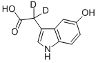 5-HYDROXYINDOLE-3-ACETIC-2,2-D2 ACID Struktur