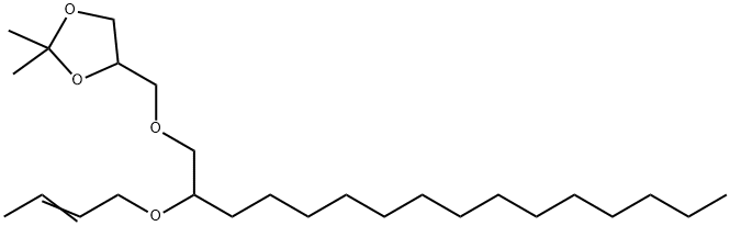 4-[[[2-(2-Butenyloxy)hexadecyl]oxy]methyl]-2,2-dimethyl-1,3-dioxolane Struktur