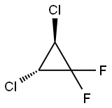 Cyclopropane, 2,3-dichloro-1,1-difluoro-, trans- (9CI) Struktur