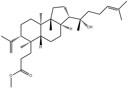 20-Hydroxy-3,4-secodammara-4(28),25-dien-3-oic acid methyl ester Struktur