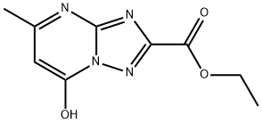 (1,2,4)Triazolo(1,5-a)pyrimidine-2-carboxylic acid, 7-hydroxy-5-methyl -, ethyl ester Struktur