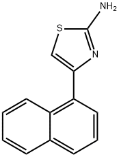 4-萘-1-基-1,3-噻唑-2-胺, 56503-96-9, 結(jié)構(gòu)式