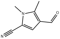 1H-Pyrrole-2-carbonitrile,4-formyl-1,5-dimethyl- Struktur