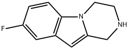 Pyrazino[1,2-a]indole, 8-fluoro-1,2,3,4-tetrahydro- (9CI) Struktur