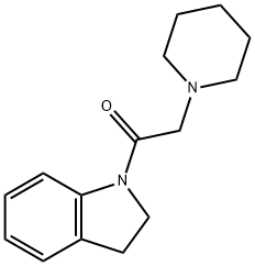 1-(2,3-DIHYDRO-INDOL-1-YL)-2-PIPERIDIN-1-YL-ETHANONE Struktur