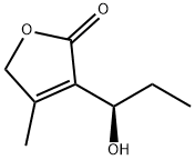 2(5H)-Furanone, 3-[(1R)-1-hydroxypropyl]-4-methyl- (9CI) Struktur