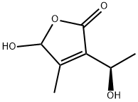 2(5H)-Furanone, 5-hydroxy-3-[(1R)-1-hydroxyethyl]-4-methyl- (9CI) Struktur