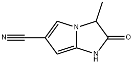 1H-Pyrrolo[1,2-a]imidazole-6-carbonitrile,2,3-dihydro-3-methyl-2-oxo-(9CI) Struktur