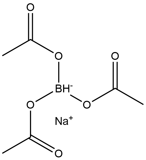 Sodium triacetoxyborohydride Struktur