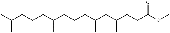 4,6,10,14-Tetramethylpentadecanoic acid methyl ester Struktur